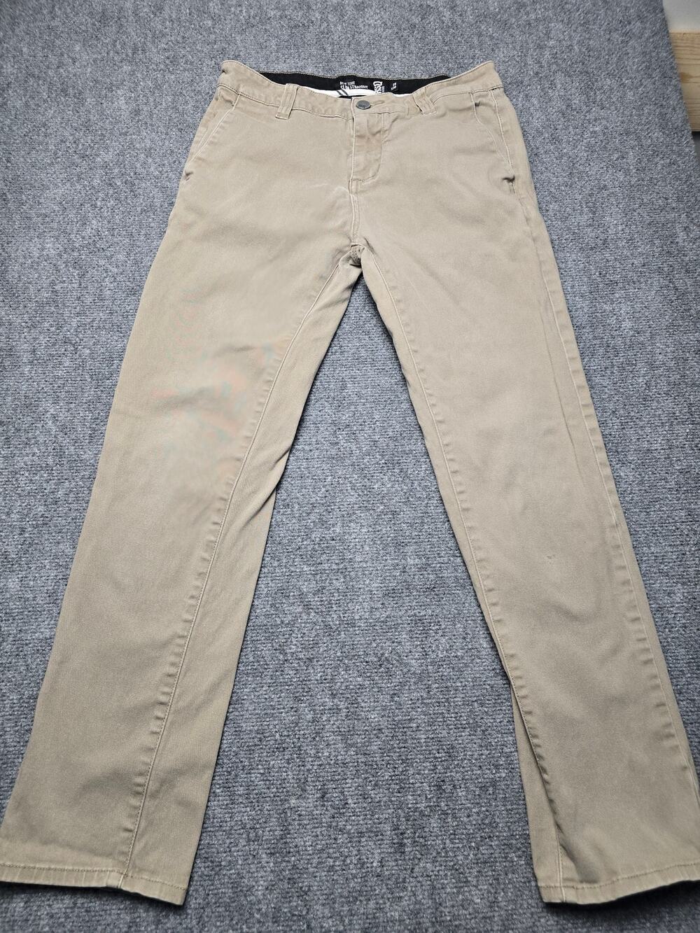 RSQ New York Slim Straight Chino Pants Men's 29x30 Tan Khaki